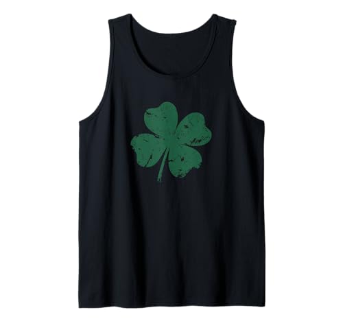 Vintage 4-blättriges Shamrock St. Patrick's Day T-Shirt Tank Top