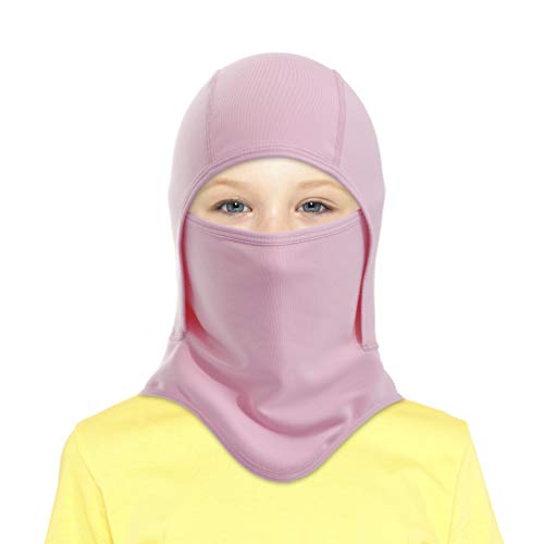 Kids Balaclava Ski mask Winter Windoorpoof Warmer Fack mask for Toddler Boy Girls Skiing Snowboading & Cycling Pink