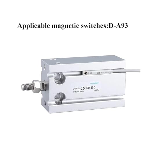 Vérin pneumatique double effet CDU mini vérin à tige filetée 20mm