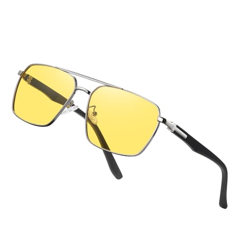 Image of Sunglasses for Men Women Trendy Polarized Sunglasses UV400 Fashion SunGlasses Aviator Sunglasses for Driving Fishing