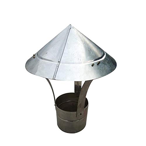 DZDZXQG Edelstahl-Kaminhaube, Dach Kaminabzugshaube Rohr Regenschutzkappe Ende Heizofen Auspuffrohr Kamin Regenkappe Dachhaube zum Leiten der Lüftungskappe Regenhuthaube, Cal