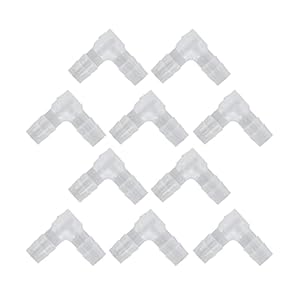 Tbest 90 Grad Schlauchverbinder 8mm 10Stk.