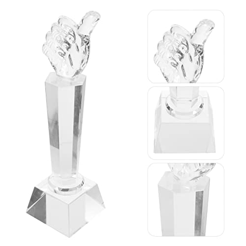 Sosoport Troféu Transparente Troféu De Cristal Troféu De Cristal Decoração Troféu Claro Ornamento Tr