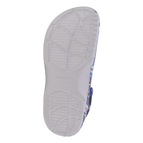 Nautica Men's Clogs - Athletic Sports Sandal - Water Shoes Slip-On With Adjustable Back Strap-River Edge-Blue Camo Size-9 #TOP5