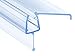Produktbild DQ-PP Duschdichtung 70cm | Dichtung für 6mm  8mm Glastür Stärke | UK21 | Wasserablaufprofil Wasserabweisprofil | Duschkabinen Duschabdichtung Duschwand | Ersatzteile für Duschkabine | Transparent