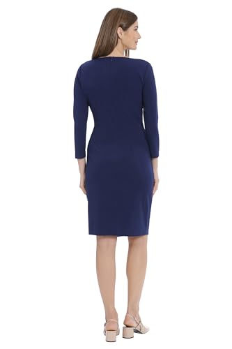 Maggy London Women's Twist Waist Detail Crepe Sheath Dress Office Workwear Career Event Guest of4