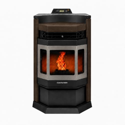 Comfortbilt Pellet Stove-HP22-N SS Brown EPA 80 lbs. Hopper Capacity Stainless Trim