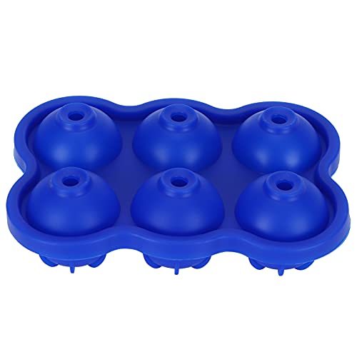 Molde para cubitos de hielo de silicona Zerodis 6 compartimentos azul oscuro miniatura 4
