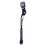 LSHIJI Pata De Cabra Bicicleta Soporte de estacionamiento for Bicicleta de montaña, Pata de Cabra, Ajustable, 34-41 cm, 24''-29'' Pata Cabra Bicicleta(Black Silver)
