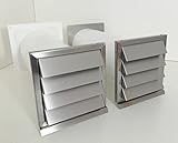 VentilationNord Zuluft Abluft Mauerkästen mit Rückstauklappe im Teleskoprohr