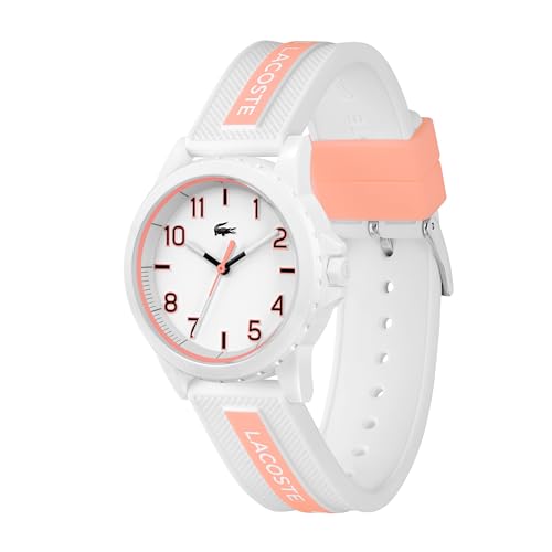 Lacoste Rider Analog Kids’ Watch – Quartz Movement, Water Resistant, Silicone Strap – Unisex Gift for Boys and Girls