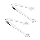 5Stücke Lebensmittelzange Teilig Multifunktionszange für Round Head für Eiswürfel und Grill Hitzebeständig Rostfrei Servierzange für Zuhause