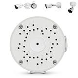 【Only Compatible with Bullet Cameras】 Universal Bullet Security Camera Mount Bracket Hide Cable, Metal Electric Enclosure, Waterproof Outdoor Camera Cover, Base Junction Box for CCTV Cams (1 Pack)