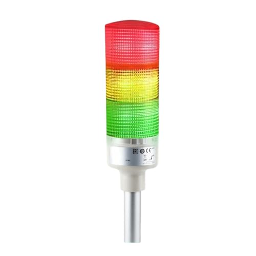 XVGB3T Stack Signal Light, 3-Color Flashing Tower Indicator, 24V Industrial Warning Light for CNC and Automation