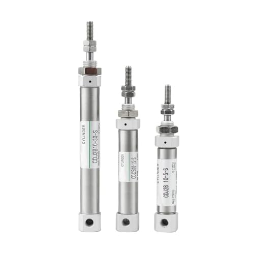 Cilindro neumático de simple efecto CDJ2B de vástago único y carrera compacta 2