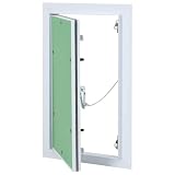 LoogCape Zugangsklappe Grün Silber 25 x 45 cm für Innen- und Außenbereiche langlebig aus Aluminium Gipskarton, ideal für Wartung, Inspektion, Schachtabdeckung, Feuerschutz, trockenbau, Wand, Keller