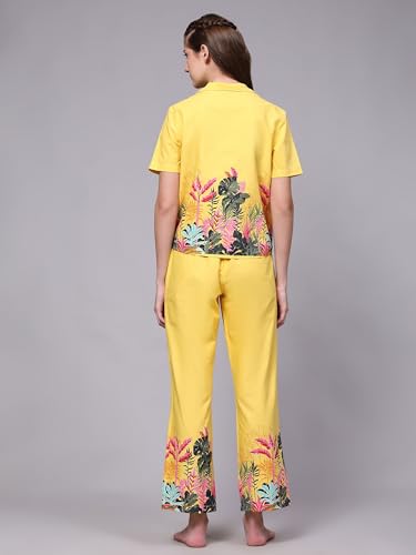 Image of B STORIES Women's Cotton Pyjama Set | Comfort and Relexed Nightsuit for Ladies