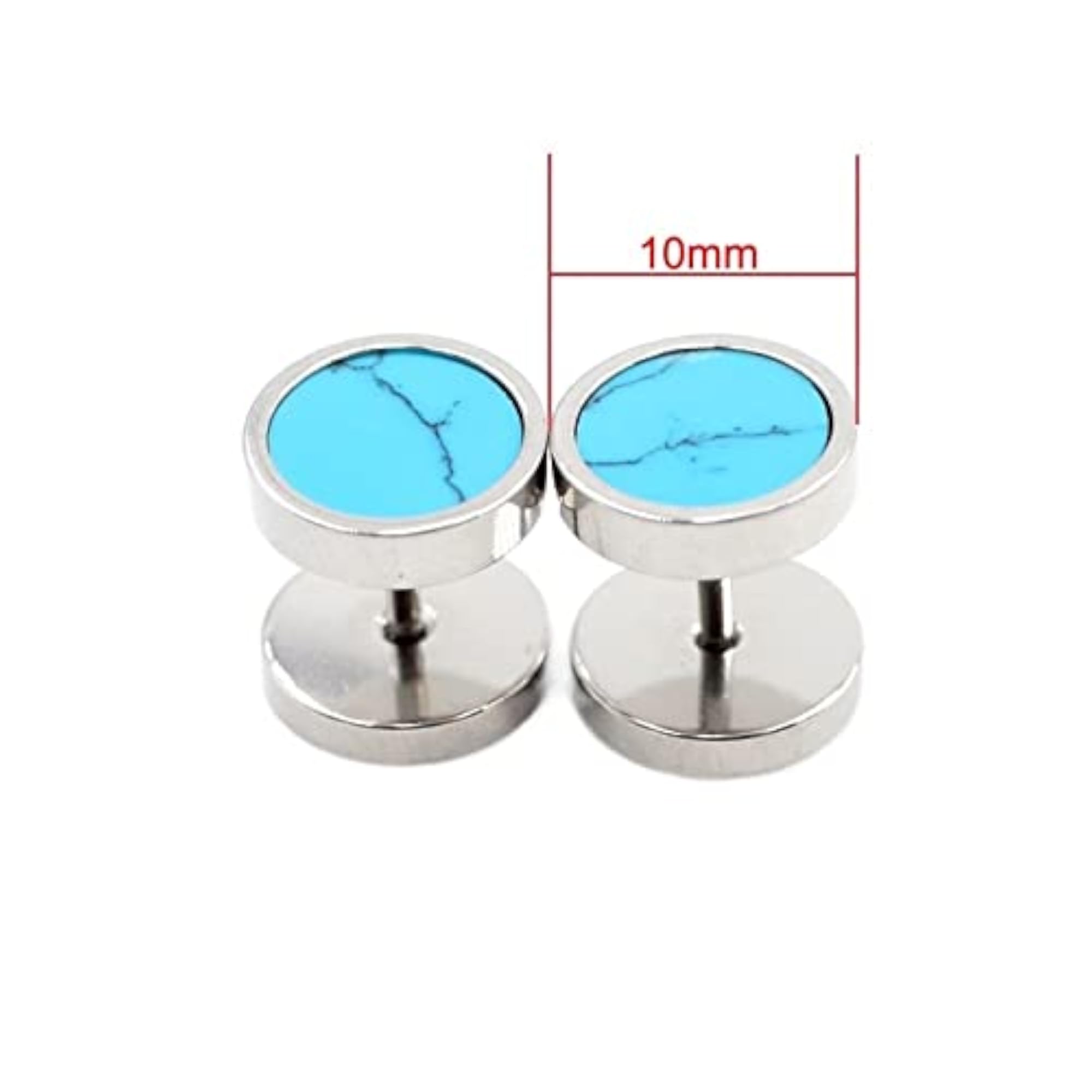 Stainless Steel Double Stone Earring Backs for Studs