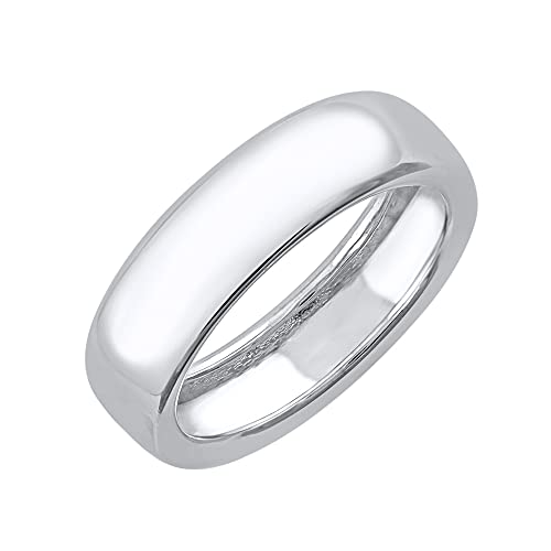 950 Platinum 6 mm Plain Wedding Band