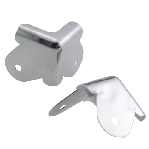 Image of Iron Clad Corner Audio Case Protector - 8PCS 1 inch Silver Triangle Loudspeaker Shield