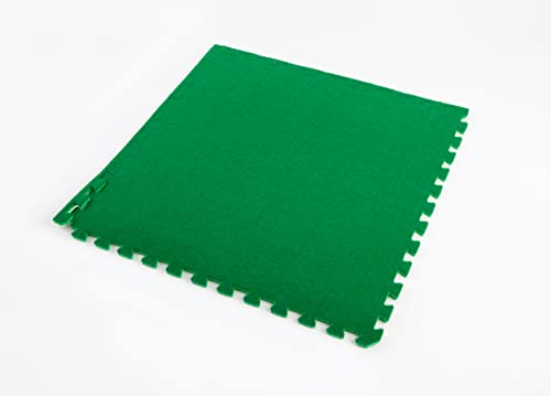 Easimat Interlocking Artificial Grass Tile with EVA Base, 1m x 1m x 18mm, 1 Square Metre