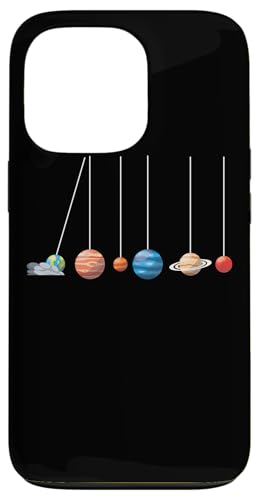 物理学 宇宙 惑星 ニュートン振り子 面白いデザイン Tシャツ スマホケース iPhone 13 Pro 用