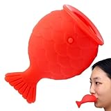 Lip Plumper Device, Fish Shape Lips Enhancer, Fish Lip Mouth Beauty Enhancer Device Fish Shape, Fuller Thicker Mouth Fastly Lip Pumps, Silicone Filler Plumper For Sexy Mouth (1Pcs, 4.3Inch)