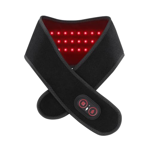 Coussin chauffant réglable cou à lumière rouge contre la fatigue cervicale
