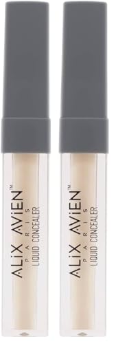 Likit Göz Altı Kapatıcısı, Aydınlık Görünüm Sağlayan Yoğun, Liquid Concealer 102 Rose Beige (2 paketi)