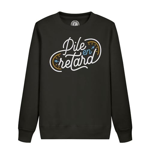 Sweatshirt enfant pile en retard cadeau humour anniversaire original