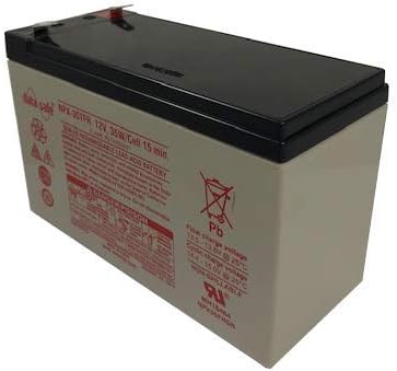 DataSafe NPX-35TFR - 12 Volt/35 Watts per Cell Sealed Lead Acid Battery with 0.250 Connector - Flame Retardant Case