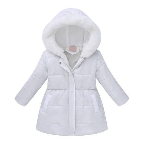 Image of Teen Kids Leather Puffer Jackets Winter Waterproof Fleece Lined Down Coats Boys Girls Padded Warm Quilted Outwear