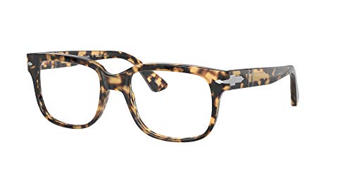 Persol Po3252V Square Prescription Eyewear Frames, Brown/Beige Tortoise/Demo Lens, 50 Mm #TOP1