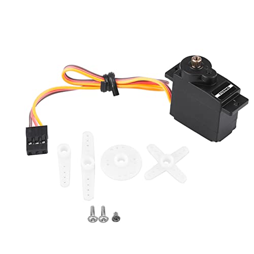 Servomotor analógico digital con engranajes metálicos pequeños de 10 g, servo RC para aviones de ala fija, par alto de 2,5 kg-cm a 6 V, bajo nivel de ruido con engranajes metálicos