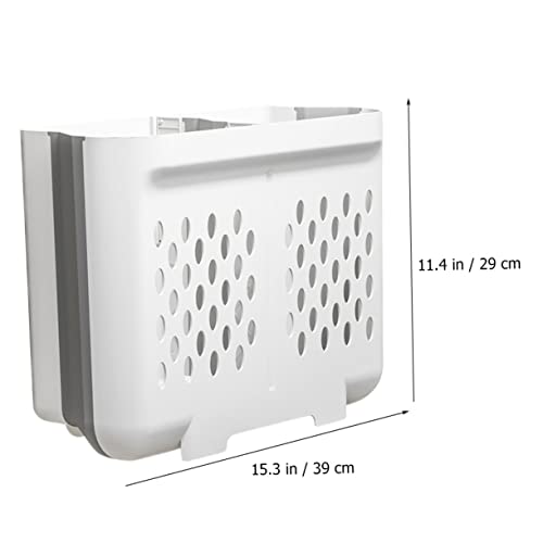 Panier à linge mural pliable Cabilock en PP à double compartiment