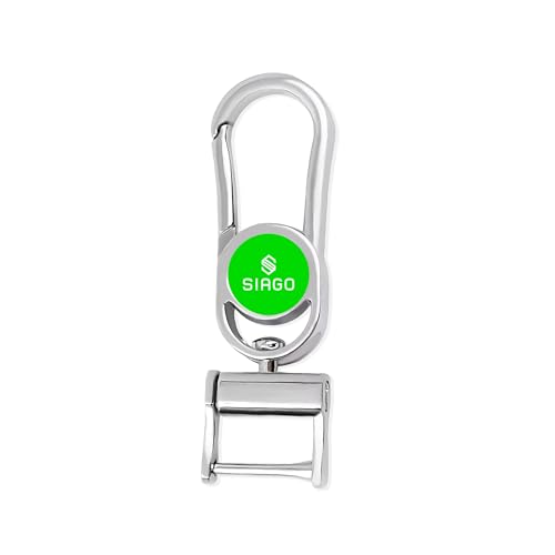 Image of SIAGO SIA148 Heavy Duty Car Key Chain Hook Type Stylish Metal Car Keychain Compatible with Tata, Maruti, Suzuki, Honda, Hyundai, Kia, Mahindra, Toyota Etc.. (Pack of 1)