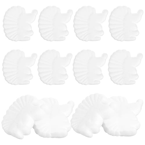 jojofuny 50 Figurines Hérisson en Mousse Blanche Non Peinte pour Bricolage Créatif, Décorations de Fête, Animaux en Mousse Artisanale pour Activités Manuelles, 50 Pièces