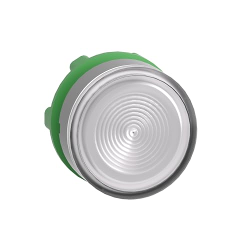 Cabeza pulsador luminoso blanco LED lente rasante de 22mm para panel 2