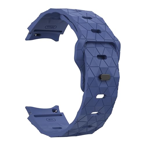 Image of WRIGSS Silicone Strap Compatible with Samsung Galaxy Watch 7 6 5 4 FE - No Gap Football Texture Band, Soft & Durable Replacement Wristband for 40mm 44mm Standard & Classic Models - Men & Women