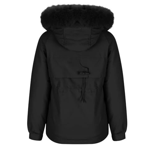 Padded Jacket for Women Fall Winter Long Sleeve Thermal Hooded Plain Puffer Jackets Hoods Coats Women 2025 Y2K3