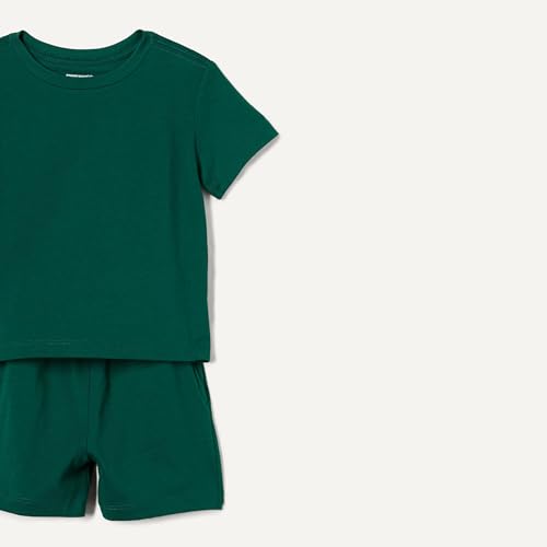 Image of Amazon Essentials Boys and Toddlers' Cotton Short Sleeve T-Shirt and Shorts Set
