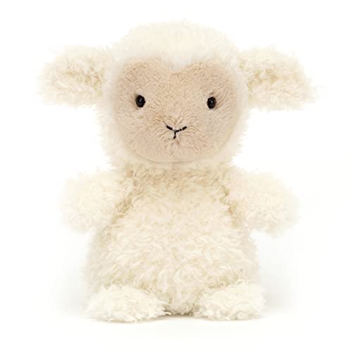 Image of Jellycat Little Lamb Stuffed Animal, 7 inches - Lamb and Sheep Plush Toy - Classic Children's Gift
