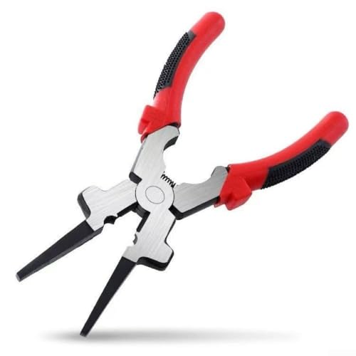 Alicates de soldadura multiusos con hoja de corte de alambre, dientes fresados para eliminación de salpicaduras y mango ergonómico de goma con resorte para un uso cómodo