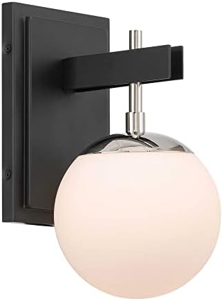 Varaluz Allie 1-Lt Bath - Black/Polished Nickel