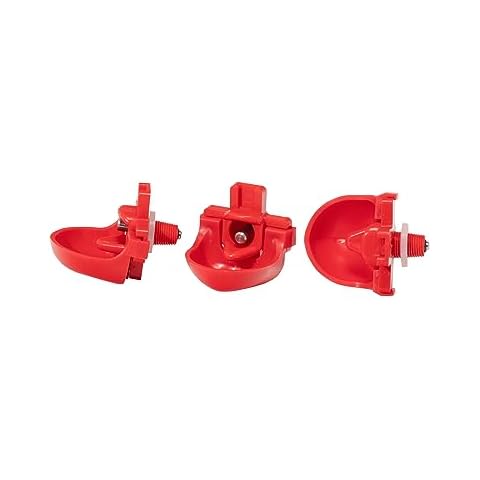 RentACoop DIY Waterer Kit - Horizontal Nipples with Dribble Dish and Installation Tool - Great for Chickens, Turkeys, Peafowl, and Other Poultry - 6 Pack Cover