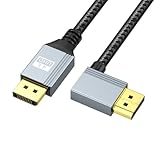 KEXIAO DisplayPort 1.4 auf DisplayPort Kabel unterstützt 4K bei 60Hz und 2K bei 144Hz für PC und Projektoren, schnelle Übertragungsgeschwindigkeit