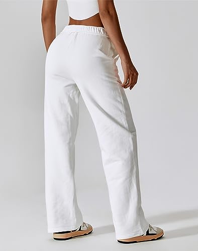 ABOCIW Womens Wide Leg Sweatpants Fleece High Waisted Baggy Sweat Pant Athletic Joggers Lough Pants with Pockets2