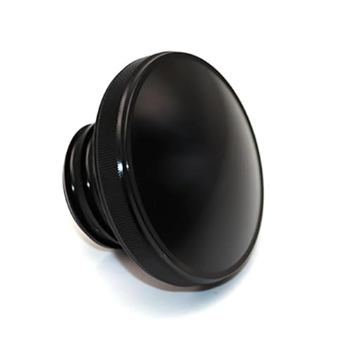 Bouchon de réservoir en aluminium noir pour moto Harley Sportster XL et Dyna design épuré