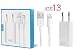 Produktbild OKCS Original Ladeset - USB Ladekabel 1 m + 1A Netzteil kompatibel mit iPhone 11, 11 Pro, 11 Max, R, XS, XS Max, X, 8, 8 Plus, 7, 7 Plus etc. - Weiß