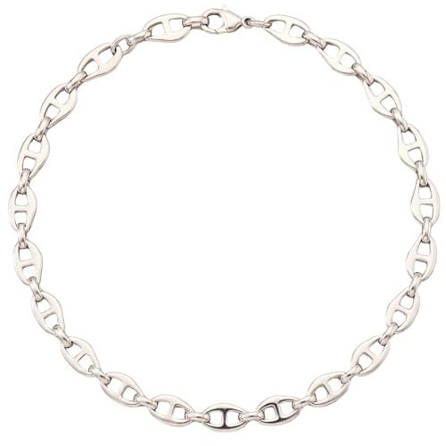 Image of THE MEN THING Chain for Men, Luxury Pure Titanium Steel Chain | Silver Stainless Steel Chain | Necklace Jewellery for Men & Boys